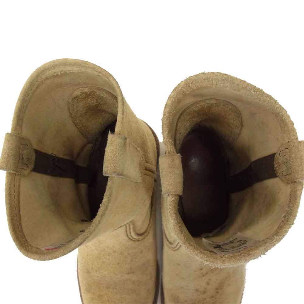 RED WING レッドウィング 8168 Pecos Boots ペコス ブーツ スエード ベージュ系【中古】