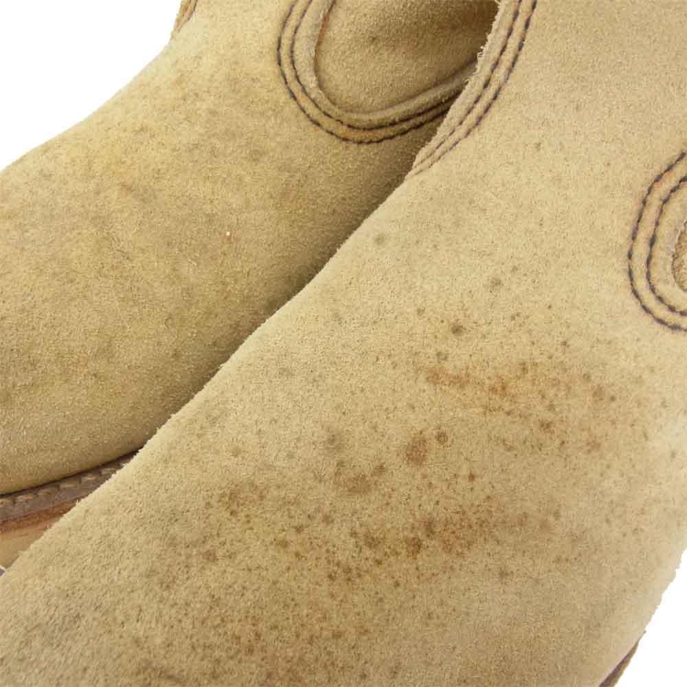 RED WING レッドウィング 8168 Pecos Boots ペコス ブーツ スエード ベージュ系【中古】