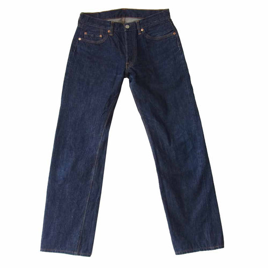 ティーシービージーンズ ストレート デニム パンツ ボタンフライ インディゴブルー系 33【中古】