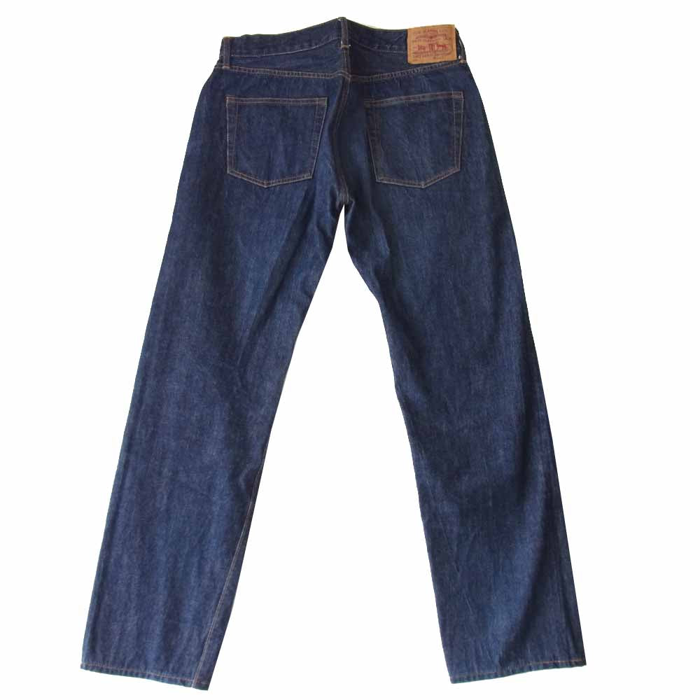 ティーシービージーンズ ストレート デニム パンツ ボタンフライ インディゴブルー系 33【中古】