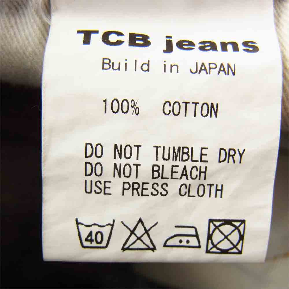 ティーシービージーンズ ストレート デニム パンツ ボタンフライ インディゴブルー系 33【中古】