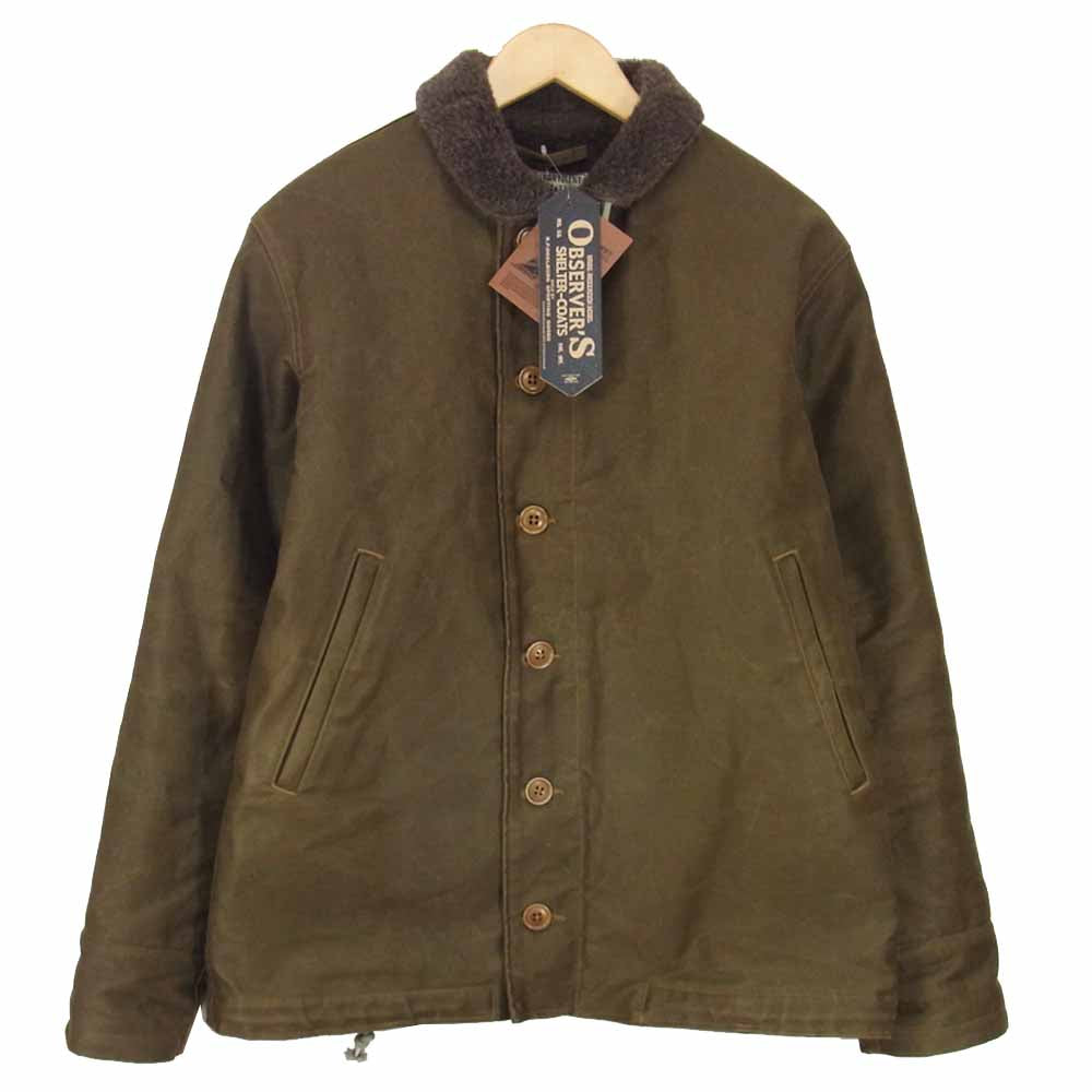 COLIMBO コリンボ ZS-0132 N-1 DECK JACKET OBSERVER JACKET デッキジャケット オブザーバージャケット カーキ系 42【新古品】【未使用】【中古】
