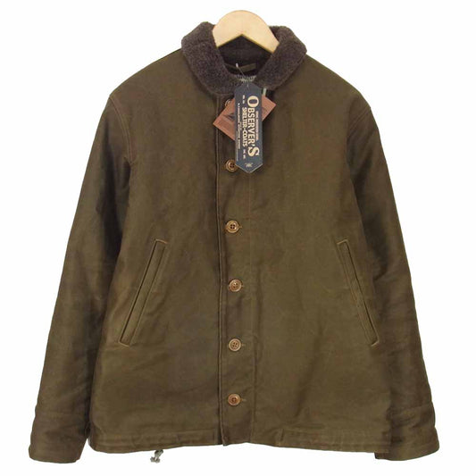 COLIMBO コリンボ ZS-0132 N-1 DECK JACKET OBSERVER JACKET デッキジャケット オブザーバージャケット カーキ系 42【新古品】【未使用】【中古】