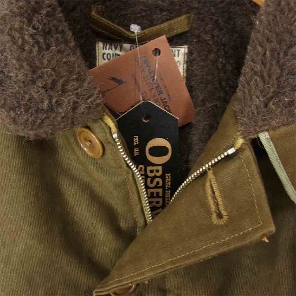 COLIMBO コリンボ ZS-0132 N-1 DECK JACKET OBSERVER JACKET デッキジャケット オブザーバージャケット カーキ系 42【新古品】【未使用】【中古】