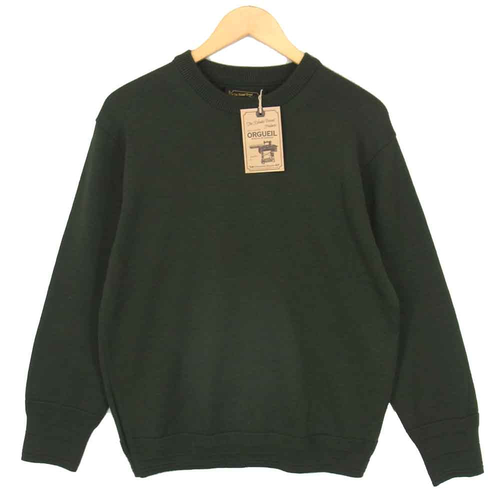 ORGUEIL オルゲイユ OR-9047 Knit Long Sleeve ニット ロングスリーブ セーター グリーン系 38【美品】【中古】