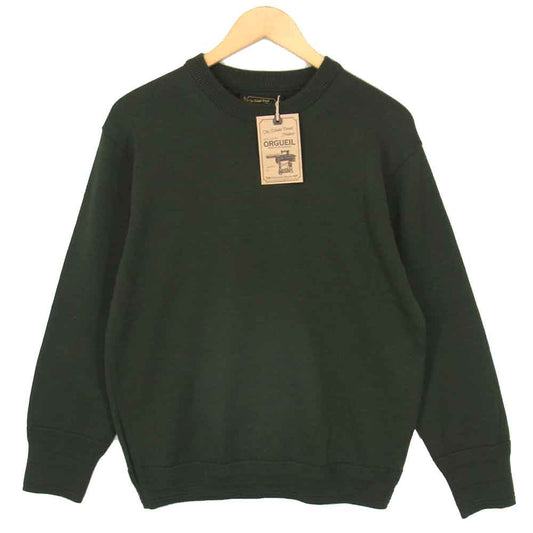 ORGUEIL オルゲイユ OR-9047 Knit Long Sleeve ニット ロングスリーブ セーター グリーン系 38【美品】【中古】