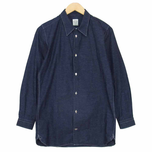 ORGUEIL オルゲイユ OR-5025R Dress Shirt シャンブレー ドレス シャツ インディゴブルー系 36【美品】【中古】