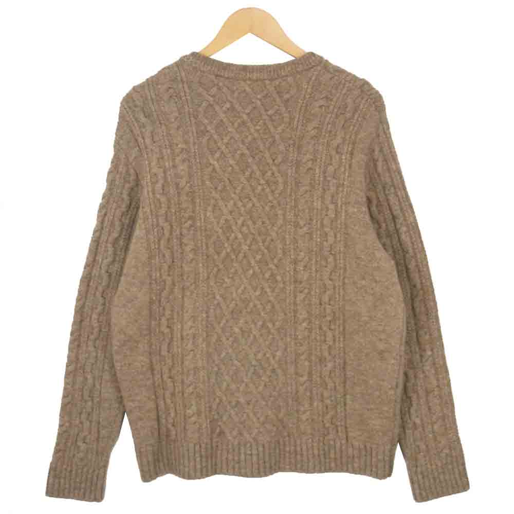 ORGUEIL オルゲイユ OR-4153 Cable Knit Sweater ケーブル セーター ベージュ系 38【美品】【中古】