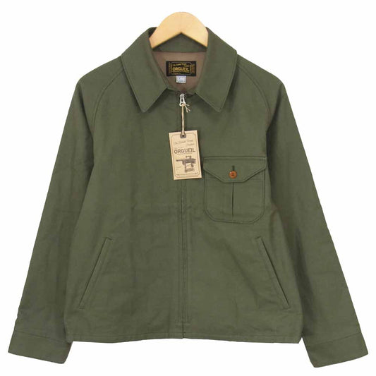 ORGUEIL オルゲイユ OR-4176A Whipcord Sports Jacket ウィップコード スポーツ ジャケット スウィングトップ カーキ系 36【極上美品】【中古】