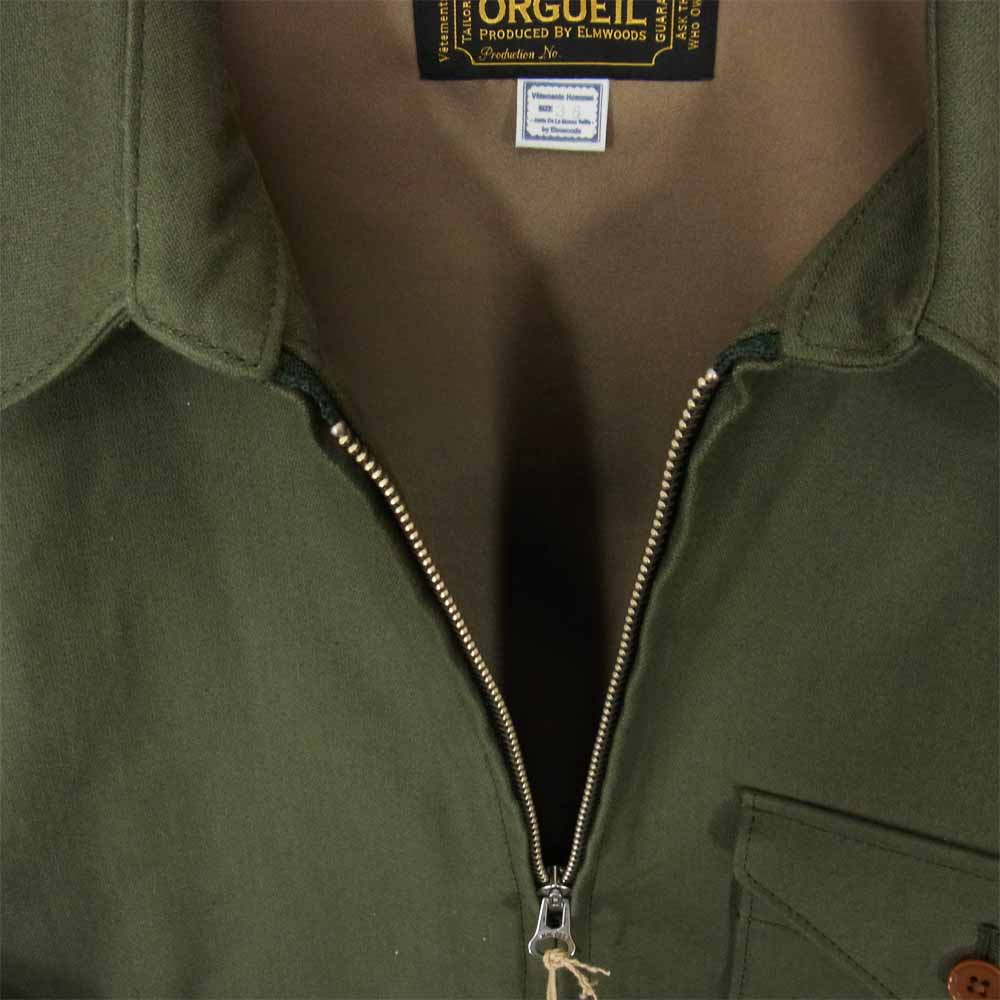 ORGUEIL オルゲイユ OR-4176A Whipcord Sports Jacket ウィップコード スポーツ ジャケット スウィングトップ カーキ系 36【極上美品】【中古】