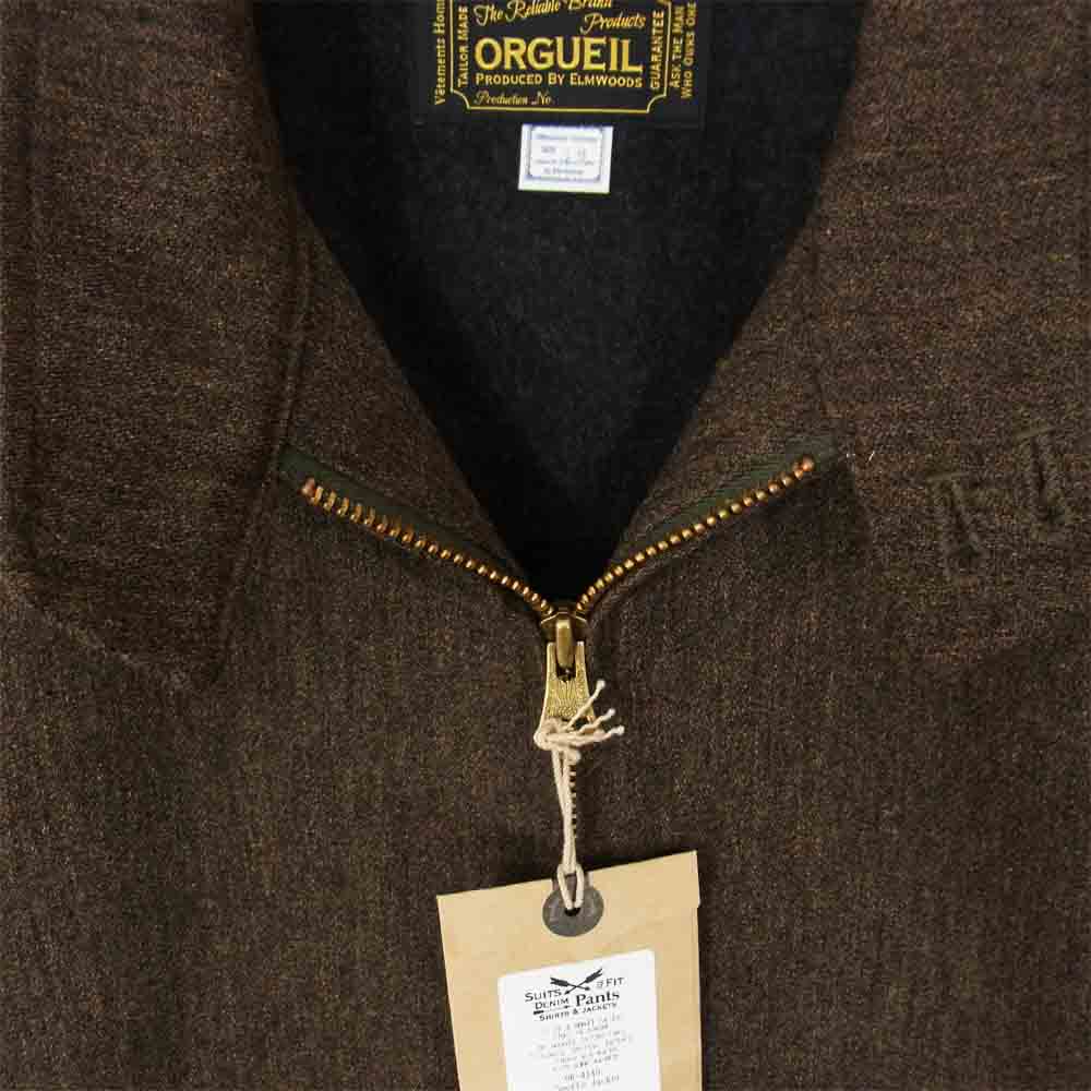 ORGUEIL オルゲイユ OR-4149 Old Surge Sports Jacket オールド サージ スポーツ ジャケット スウィングトップ ブラウン系 38【極上美品】【中古】