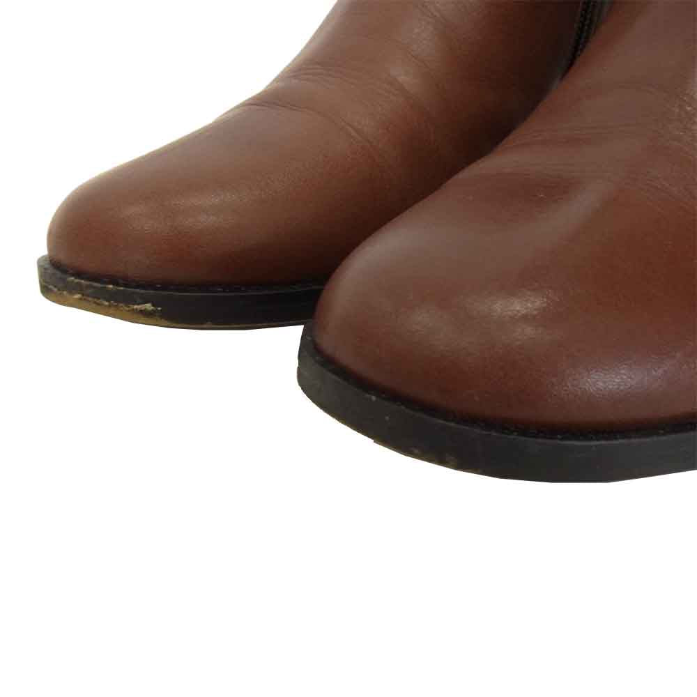 MARGARET HOWELL マーガレットハウエル 2245 ベルト付き ショート ブーツ ブラウン系 23.0cm【中古】