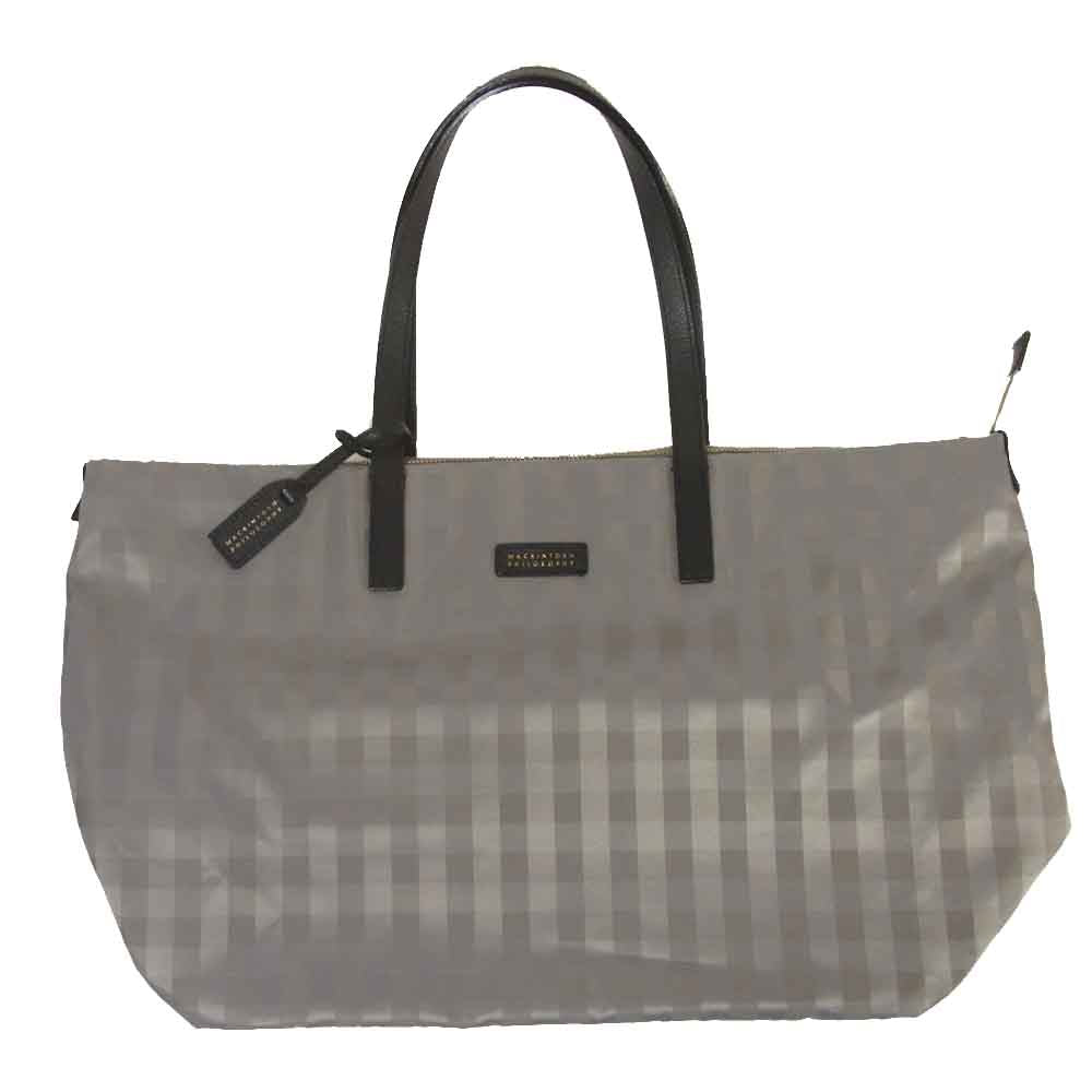 MACKINTOSH PHILOSOPHY マッキントッシュフィロソフィー ナイロン トート バッグ グレー系【美品】【中古】