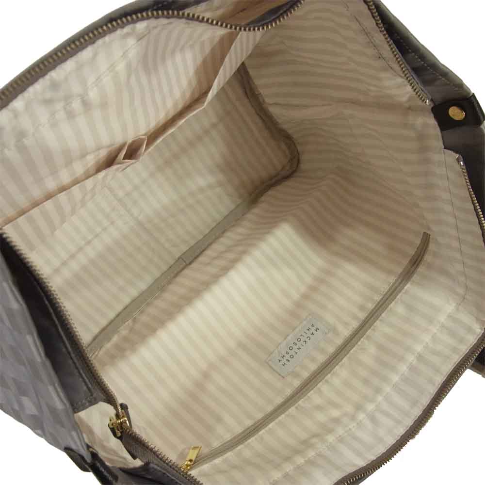 MACKINTOSH PHILOSOPHY マッキントッシュフィロソフィー ナイロン トート バッグ グレー系【美品】【中古】