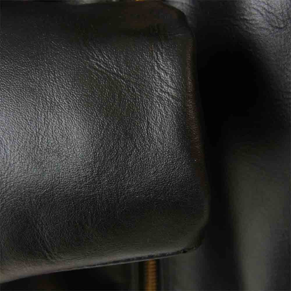 VANSON バンソン Type B フリース ライナー付 シングル ライダース レザー ジャケット ブラック系 38【美品】【中古】