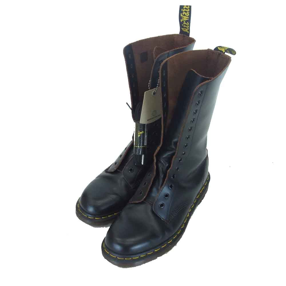Dr.Martens ドクターマーチン 英国製 14ホール ブーツ ブラック系 9【美品】【中古】