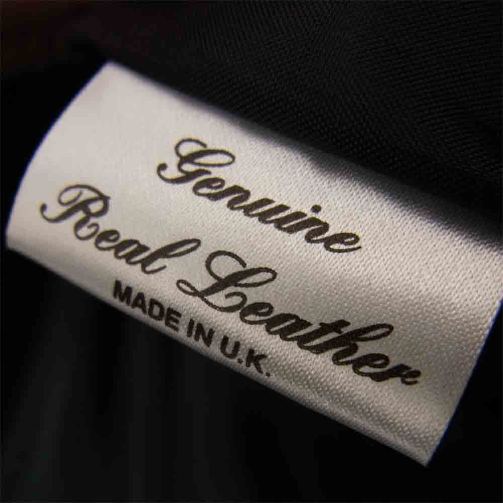 トリプルシックス LJM-9TF 英国製 タイトフィット センタージップ レザー ライダース ジャケット ブラック系 40【美品】【中古】