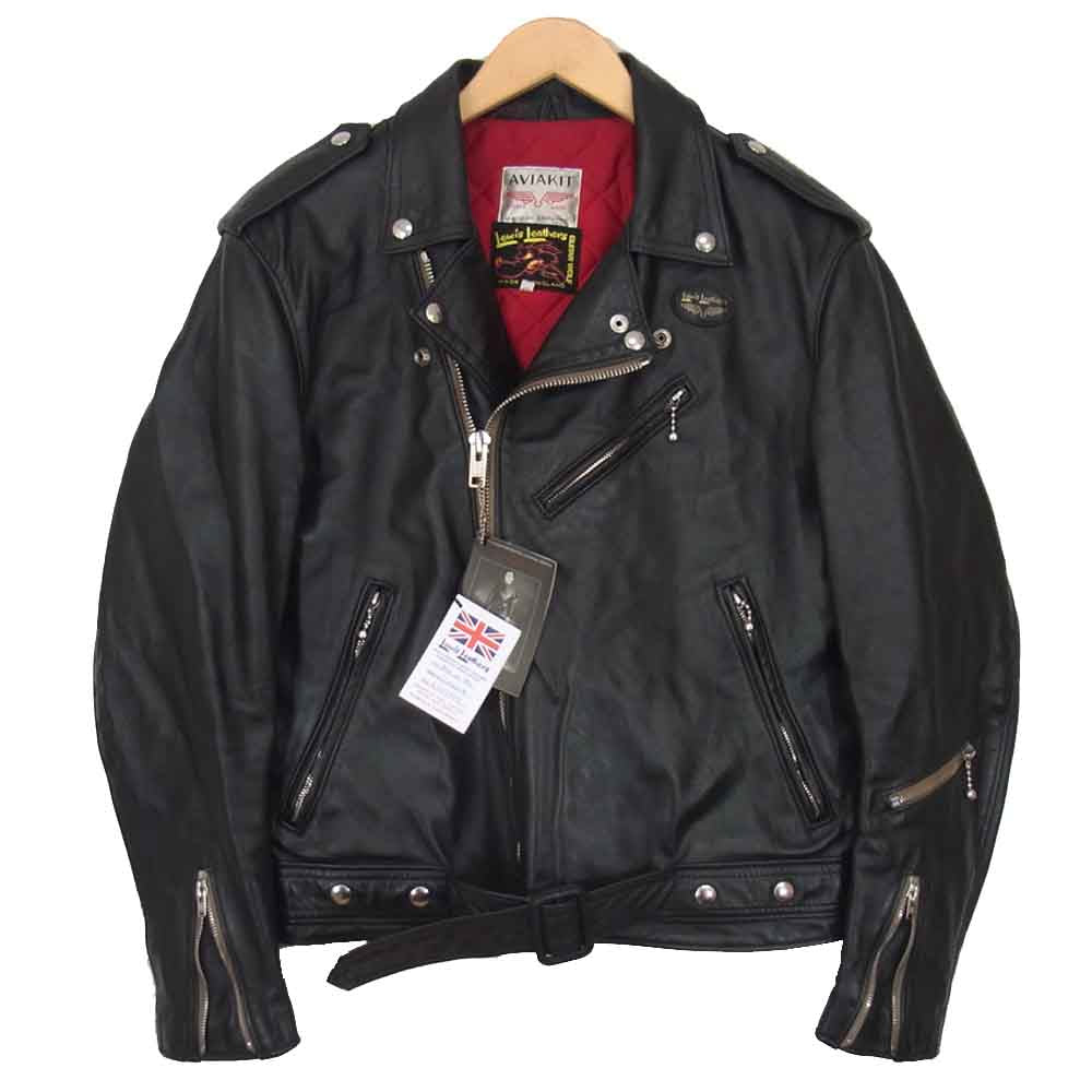 Lewis Leathers ルイスレザー × GUITAR WOLF ギターウルフ 723 MEMPHIS メンフィス ホースレザー ライダース ジャケット ブラック系 40【中古】