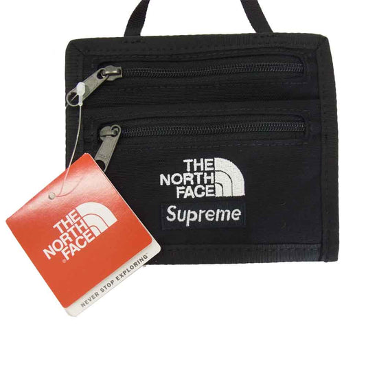Supreme シュプリーム NM818771 THE NORTH WALLET TNF TRAVEL WALLET トラベル ウォレット ブラック系【新古品】【未使用】【中古】