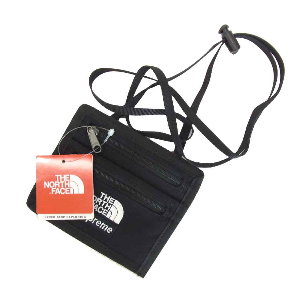 Supreme シュプリーム NM818771 THE NORTH WALLET TNF TRAVEL WALLET トラベル ウォレット ブラック系【新古品】【未使用】【中古】