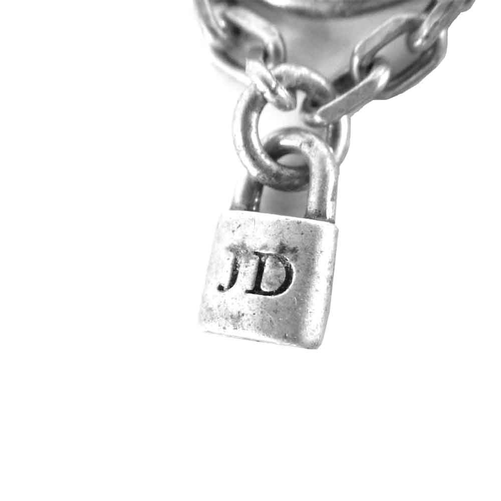 Justin Davis ジャスティンデイビス RITCHIE with LOCK リッチー ウィズ ロック 南京錠 鍵 ピアス シルバー系【中古】