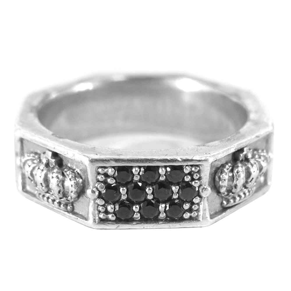 Justin Davis ジャスティンデイビス SRJ322 ギャラ付 DEBONAIR Ring デボネア リング シルバー系 9号【中古】