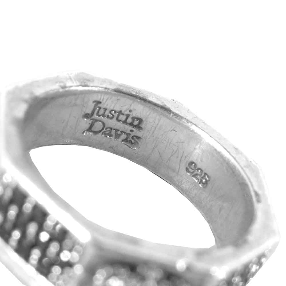 Justin Davis ジャスティンデイビス SRJ322 ギャラ付 DEBONAIR Ring デボネア リング シルバー系 9号【中古】