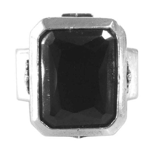 ROYAL ORDER ロイヤルオーダー SR118 GOD SQUARE RING ゴッド スクエア リング シルバー系 19号程度【中古】