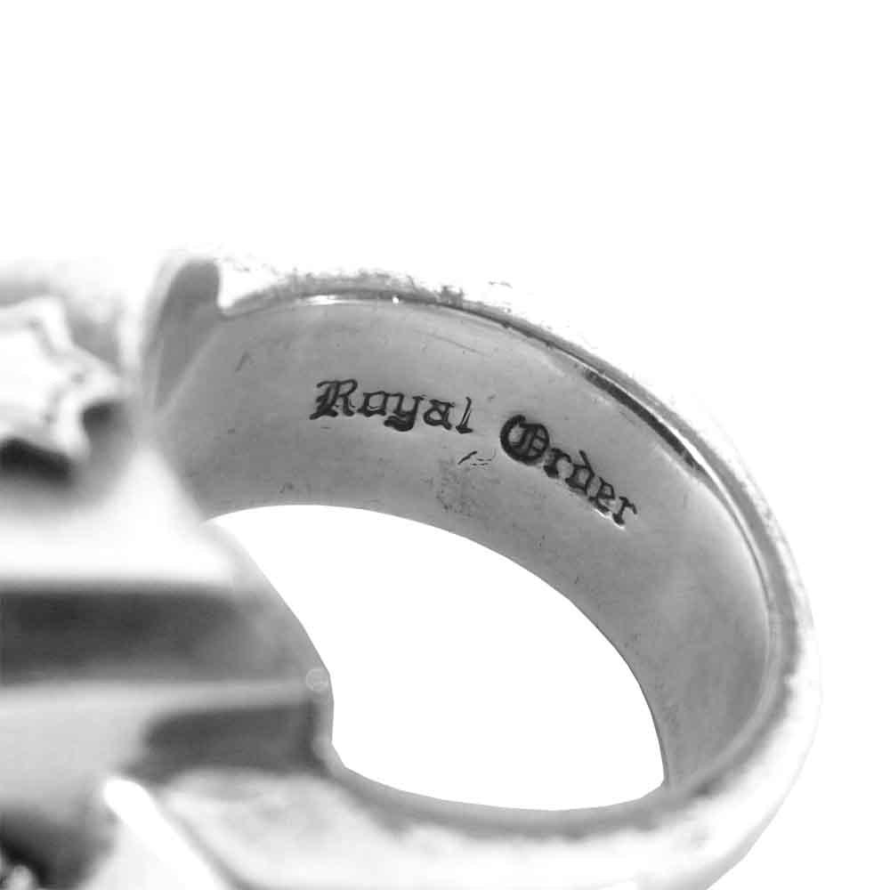 ROYAL ORDER ロイヤルオーダー SR118 GOD SQUARE RING ゴッド スクエア リング シルバー系 19号程度【中古】
