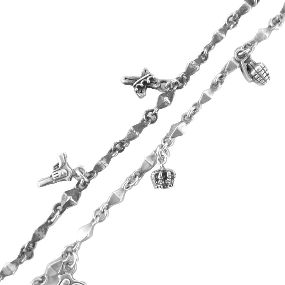 Justin Davis ジャスティンデイビス SNJ265 Charming Necklece チャーミング ネックレス シルバー系【中古】