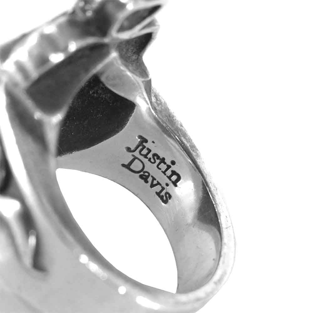 Justin Davis ジャスティンデイビス SRJ190 ギャラ付 HERITAGE RING ヘリテージ リング シルバー系 16号程度【中古】