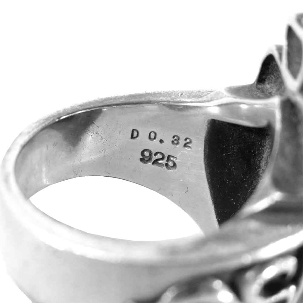 Justin Davis ジャスティンデイビス SRJ190 ギャラ付 HERITAGE RING ヘリテージ リング シルバー系 16号程度【中古】