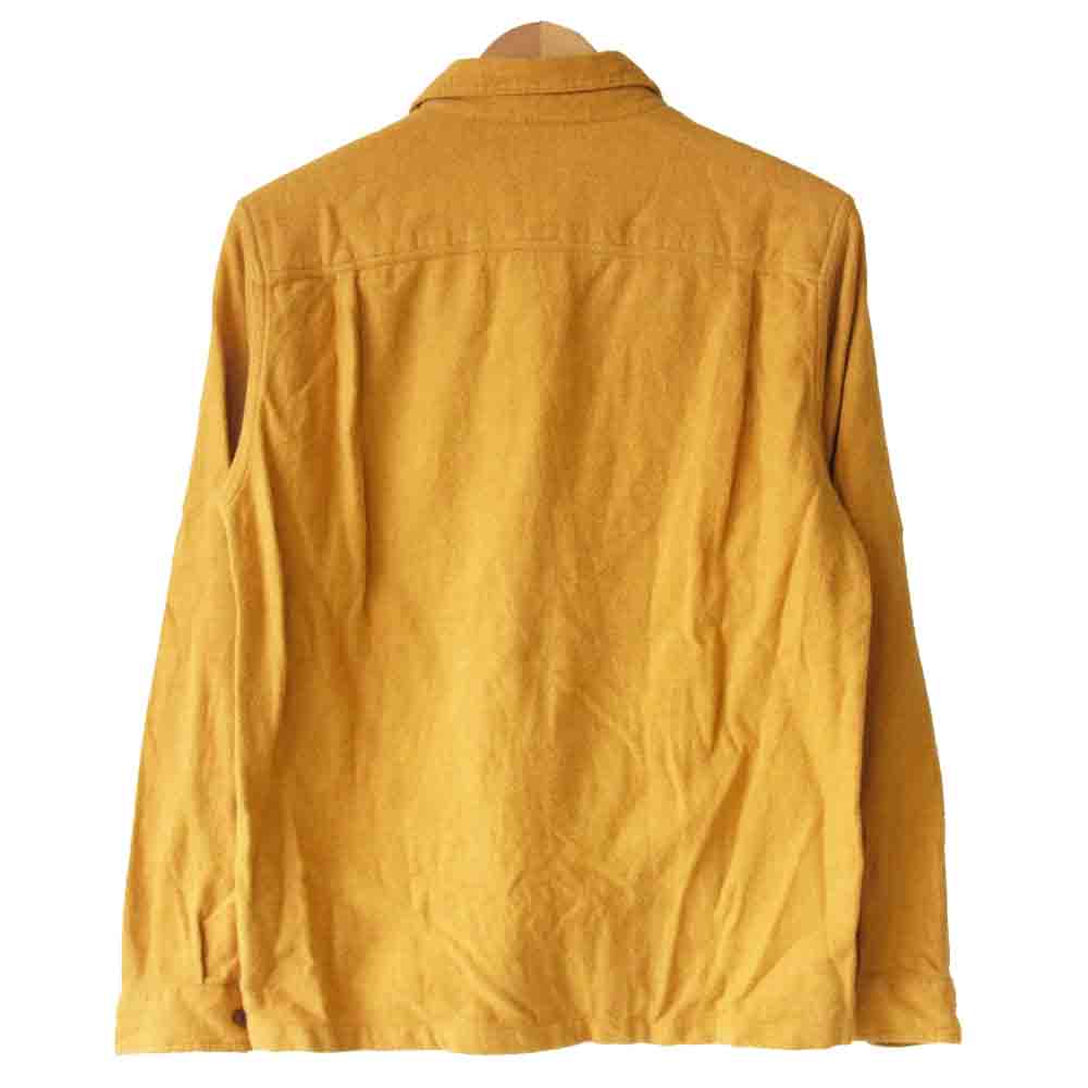 patagonia パタゴニア 16年製 54130 L/S Fjord Flannel Shirt フィヨルド フランネル シャツ イエロー系 S【中古】