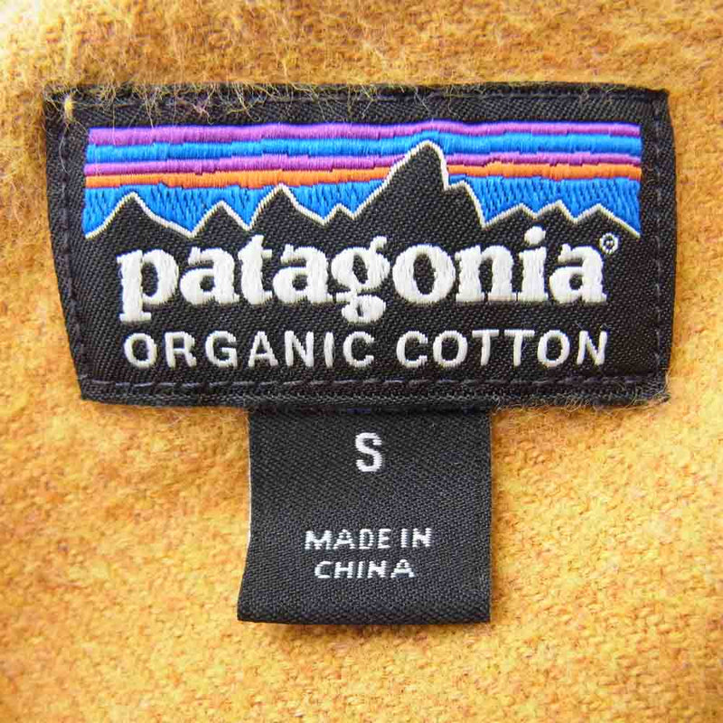 patagonia パタゴニア 16年製 54130 L/S Fjord Flannel Shirt フィヨルド フランネル シャツ イエロー系 S【中古】