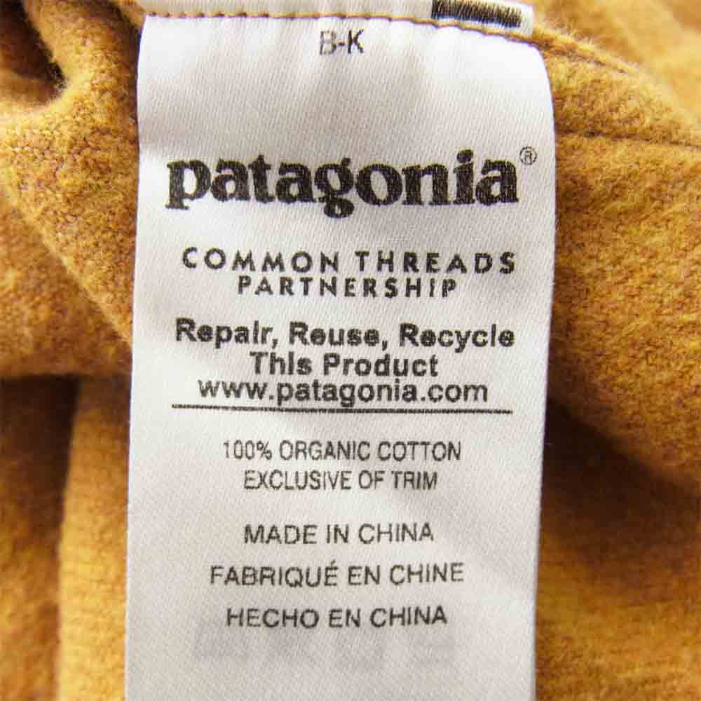 patagonia パタゴニア 16年製 54130 L/S Fjord Flannel Shirt フィヨルド フランネル シャツ イエロー系 S【中古】