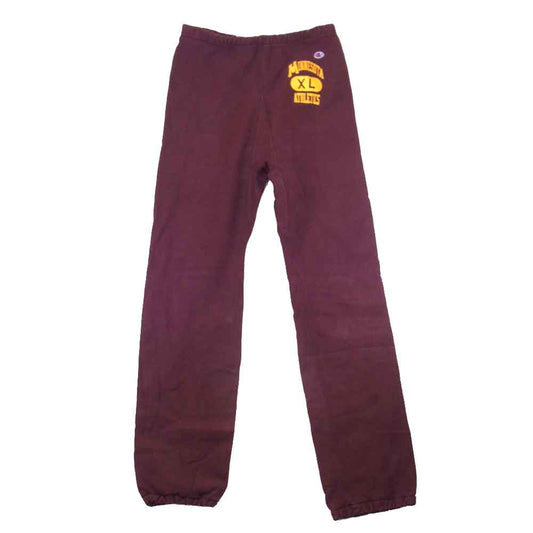 Champion チャンピオン ヴィンテージ オリジナル 80s トリコタグ スウェット パンツ エンジ系 XL【中古】