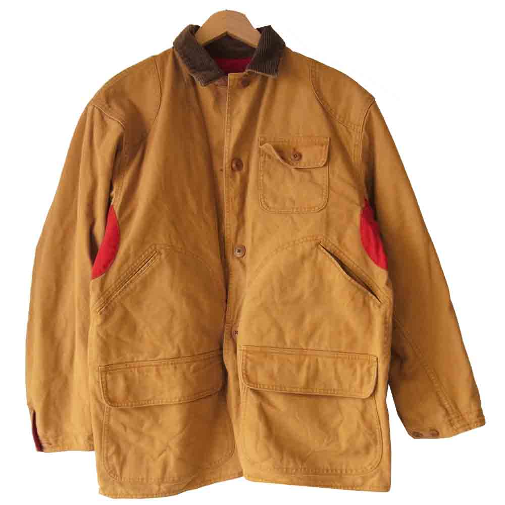 RALPH LAUREN ラルフローレン COUNTRY カントリー ダック リバーシブル ハンティング ジャケット 赤×ベージュ M【中古】