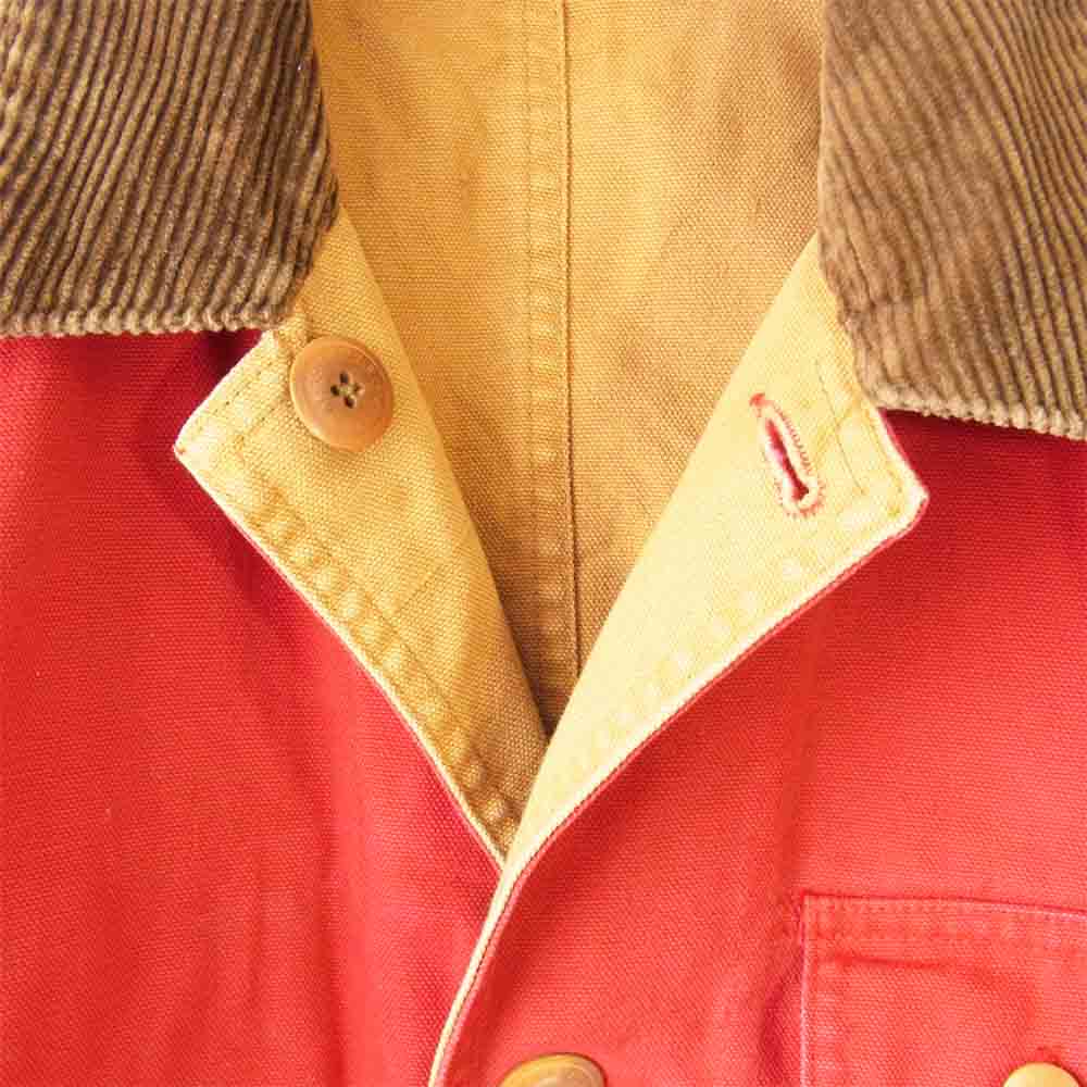 RALPH LAUREN ラルフローレン COUNTRY カントリー ダック リバーシブル ハンティング ジャケット 赤×ベージュ M【中古】