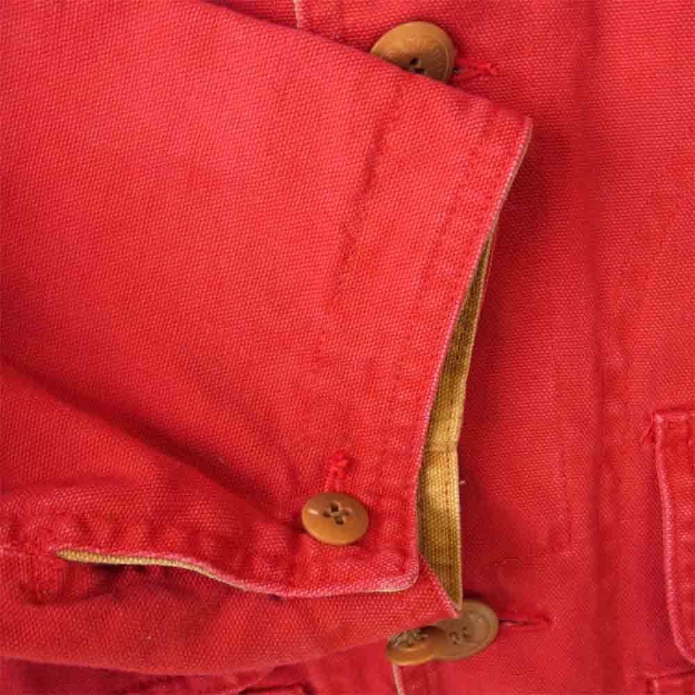 RALPH LAUREN ラルフローレン COUNTRY カントリー ダック リバーシブル ハンティング ジャケット 赤×ベージュ M【中古】