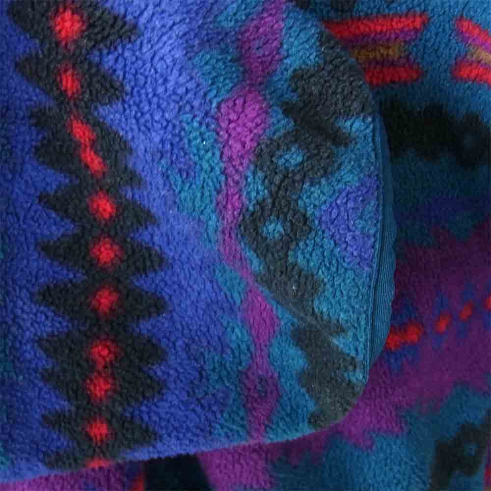 patagonia パタゴニア 25205 90s 雪無しタグ ネイティブ柄 スナップT フリース プルオーバー ジャケット マルチカラー系 L【中古】