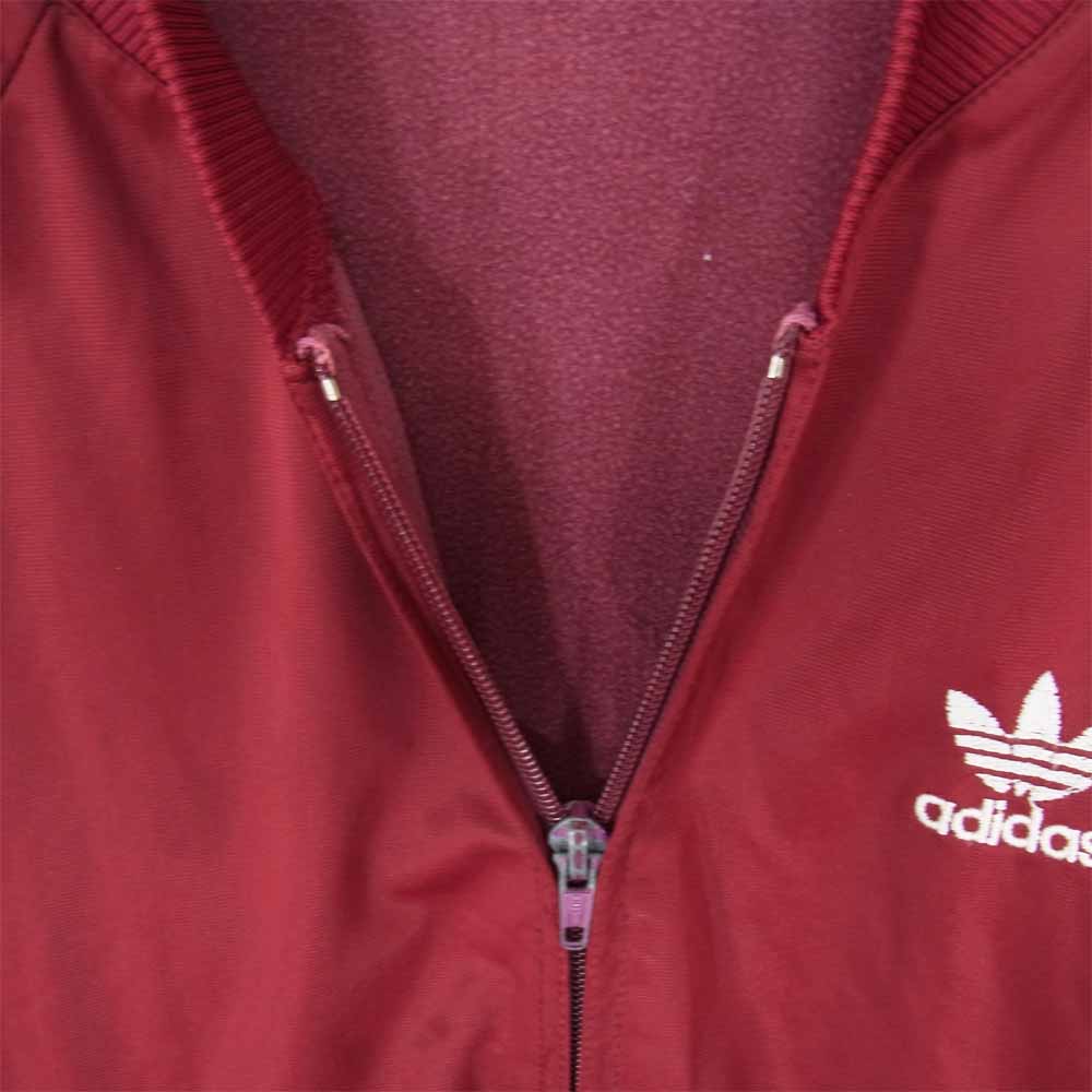 adidas アディダス ヴィンテージ オリジナル ATP OPTI ZIP JOG TOP ジャージー トラック ジャケット エンジ系 46【中古】
