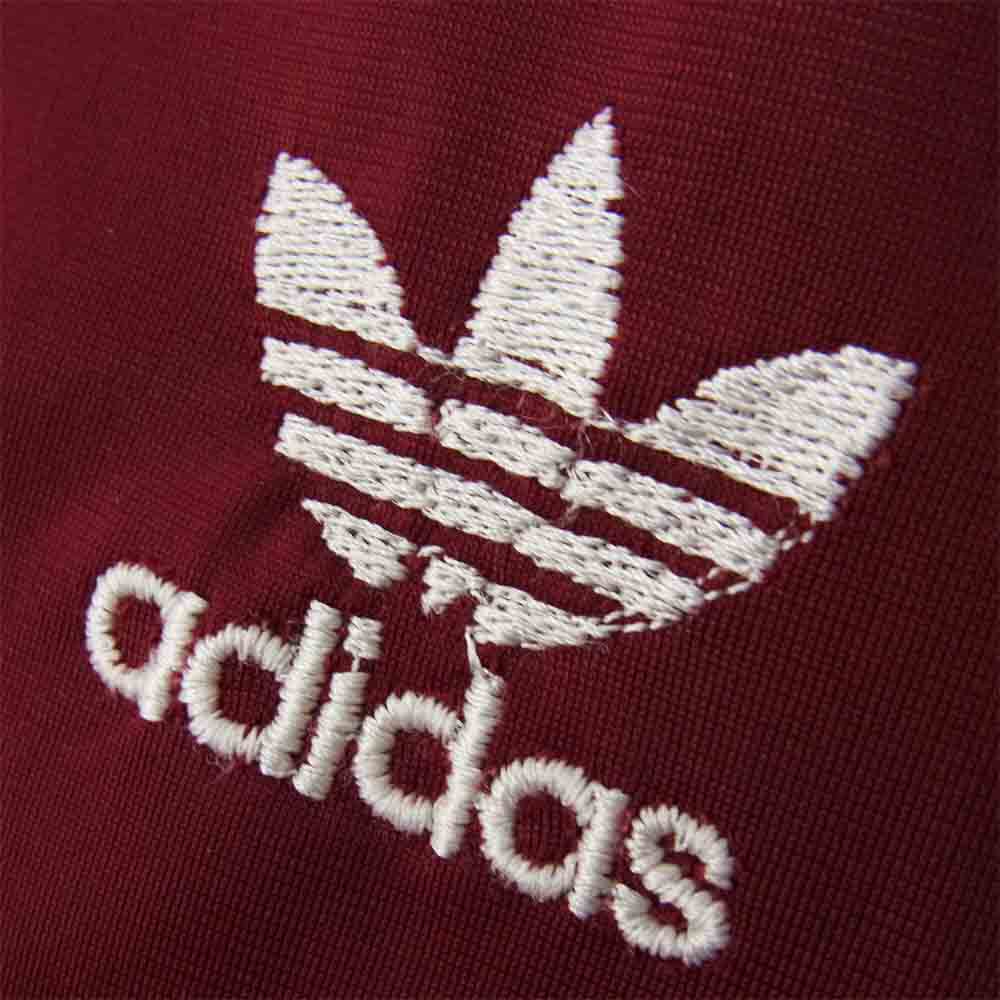 adidas アディダス ヴィンテージ オリジナル ATP OPTI ZIP JOG TOP ジャージー トラック ジャケット エンジ系 46【中古】