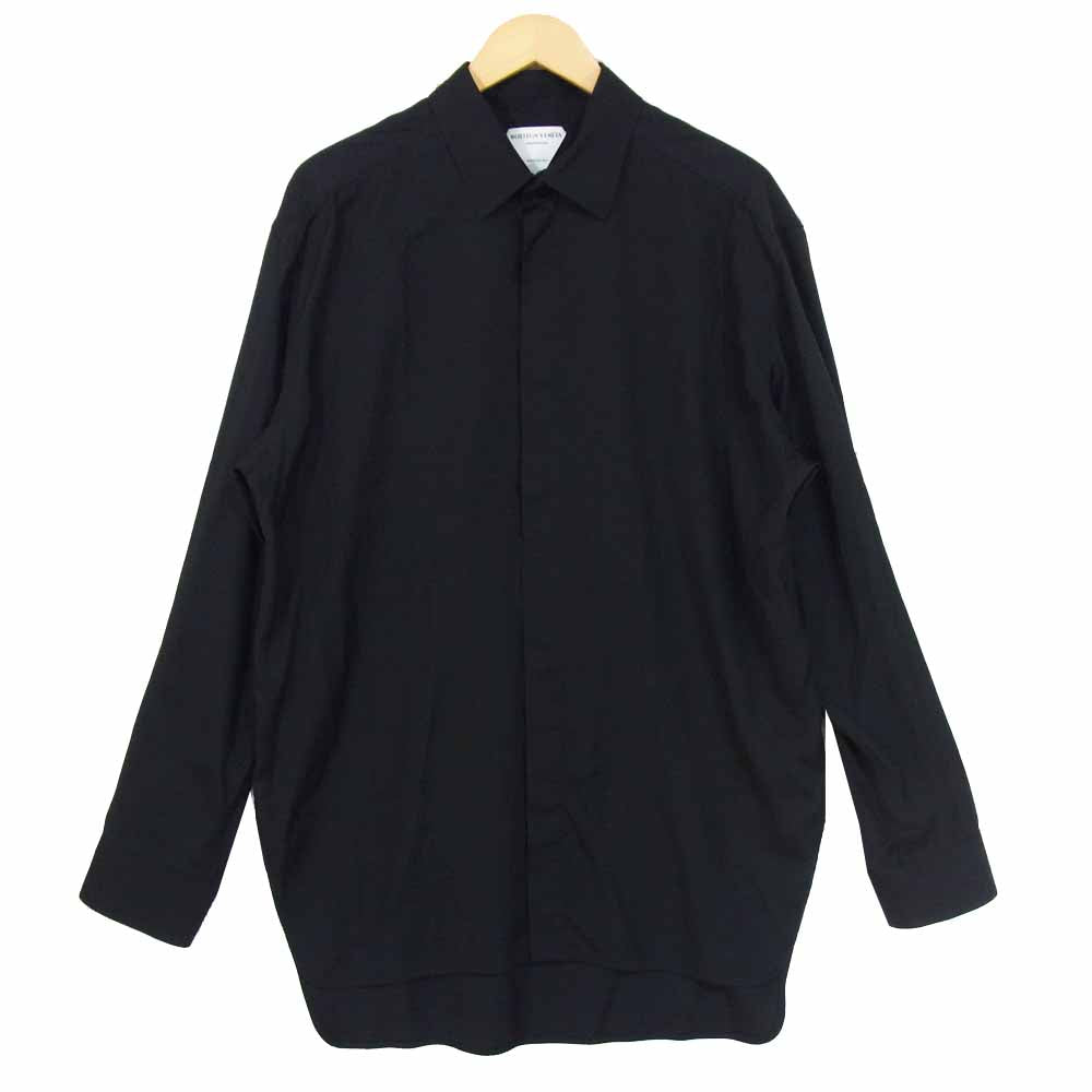 BOTTEGAVENETA ボッテガヴェネタ 20SS 617555 長袖 レーヨン シャツ ブラック系 41【美品】【中古】
