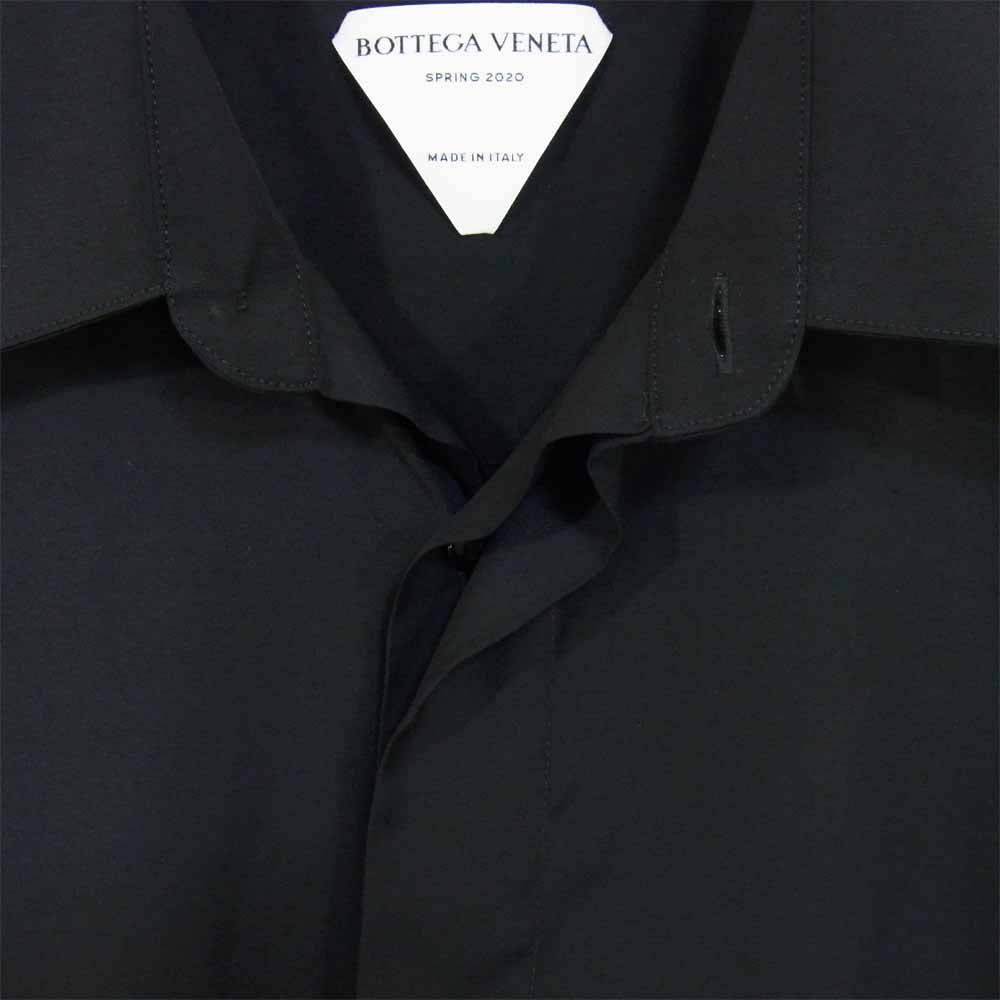 BOTTEGAVENETA ボッテガヴェネタ 20SS 617555 長袖 レーヨン シャツ ブラック系 41【美品】【中古】
