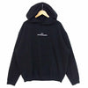 MAISON MARGIELA メゾンマルジェラ S50GU0149 20AW 反転ロゴ ステッチ オーバーサイズ プルオーバー パーカー ブラック系 48【美品】【中古】