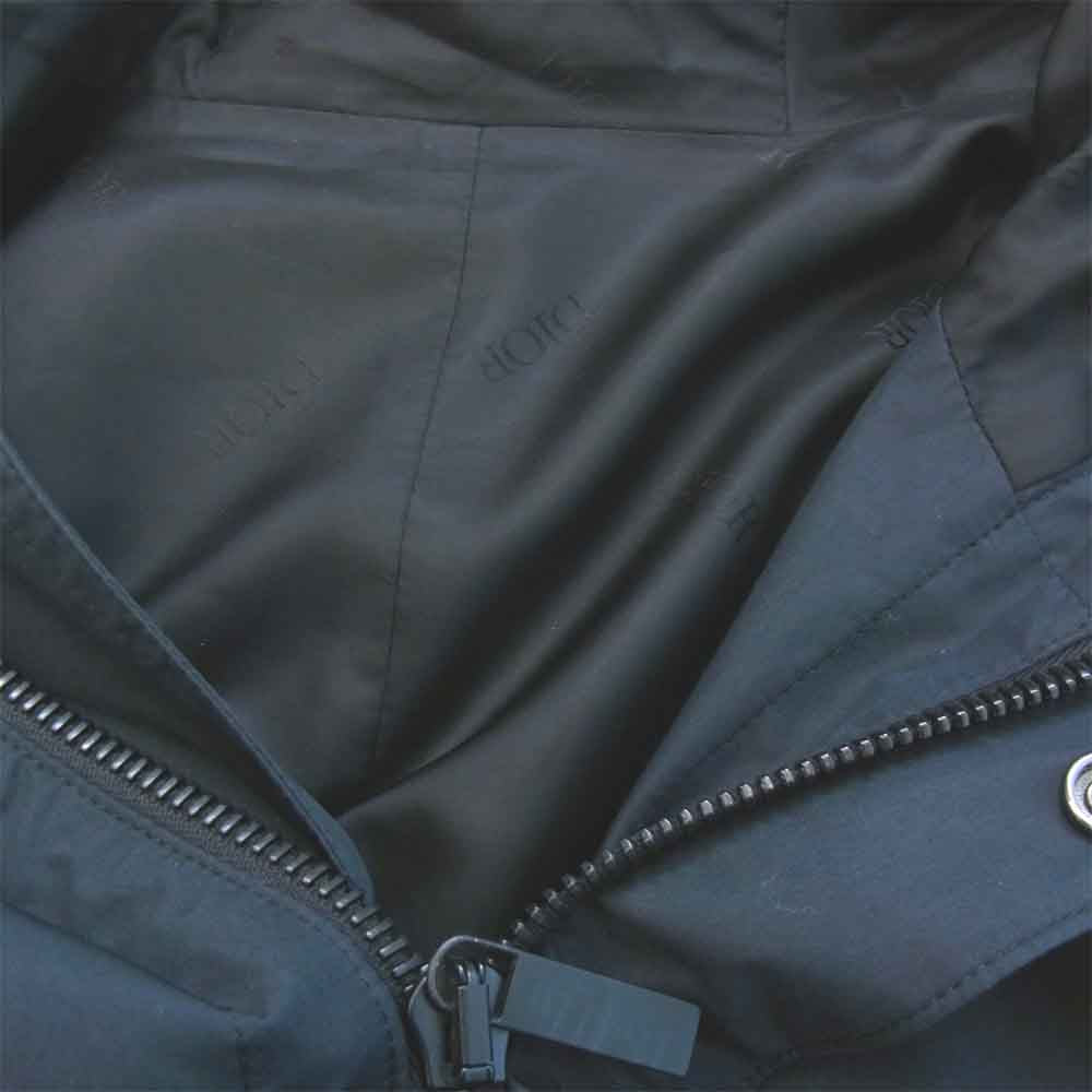 Christian Dior クリスチャンディオール 20AW 033C313A4810 ショーンストゥーシー SHAWN HOODED PARKA バックロゴ フィッシュテイル モッズコート ブラック系 48【中古】
