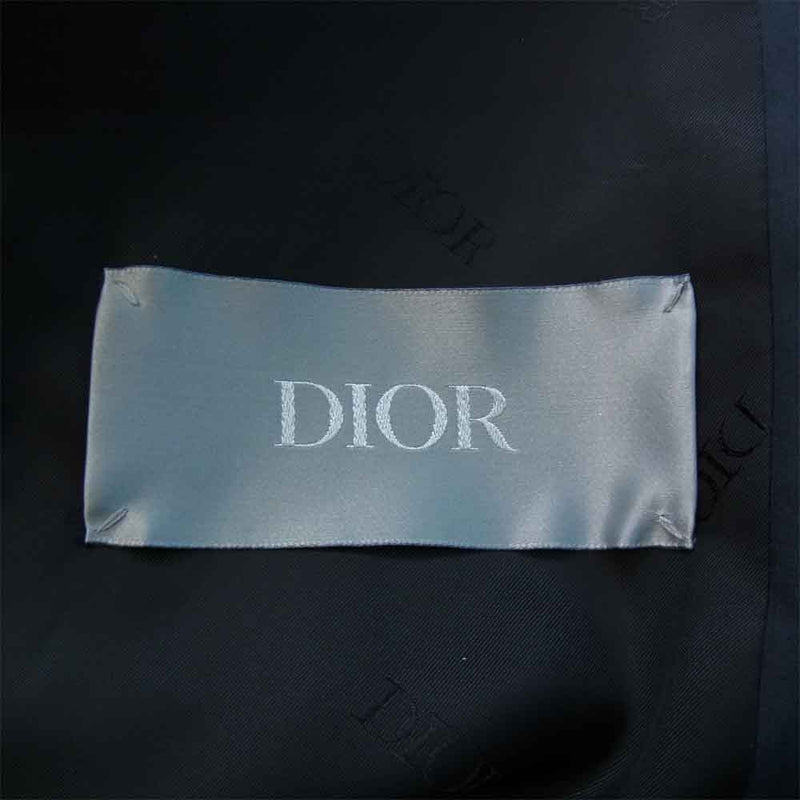 Christian Dior クリスチャンディオール 20AW 033C313A4810 ショーンストゥーシー SHAWN HOODED PARKA バックロゴ フィッシュテイル モッズコート ブラック系 48【中古】