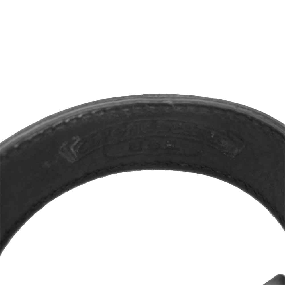 CHROME HEARTS クロムハーツ（原本有） 3B 2SNAP レザー ブレスレット ブラック系【中古】