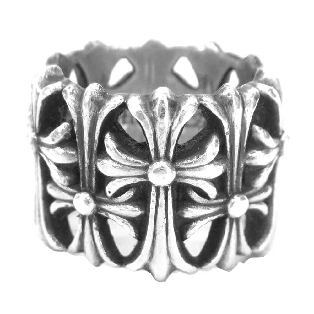 CHROME HEARTS クロムハーツ（原本無） セメタリー クロス リング シルバー系【中古】