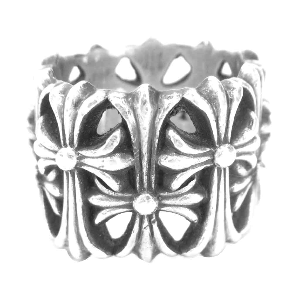 CHROME HEARTS クロムハーツ（原本無） セメタリー クロス リング シルバー系【中古】